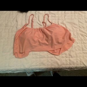 Coral bikini top